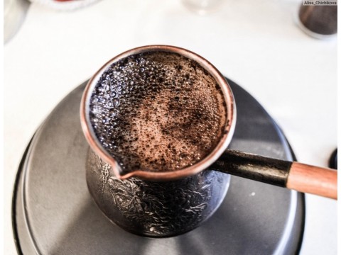 Как варить кофе в широкой турке